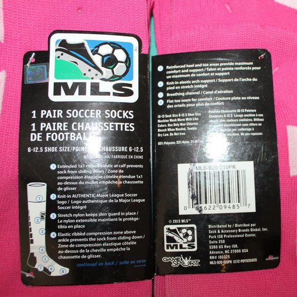 FREE WITH ANY JERSEY❤️Like who doesn't want an extra pair of pink soccer socks? - Picture 2 of 3